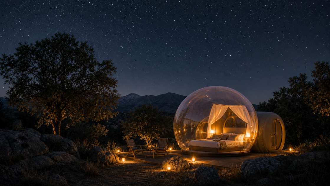 Mejores hoteles burbuja en Madrid para dormir bajo las estrellas: Guía 2024